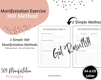 369 Manifestation Journal | 369 Manifest Journal | Law of Attraction ...