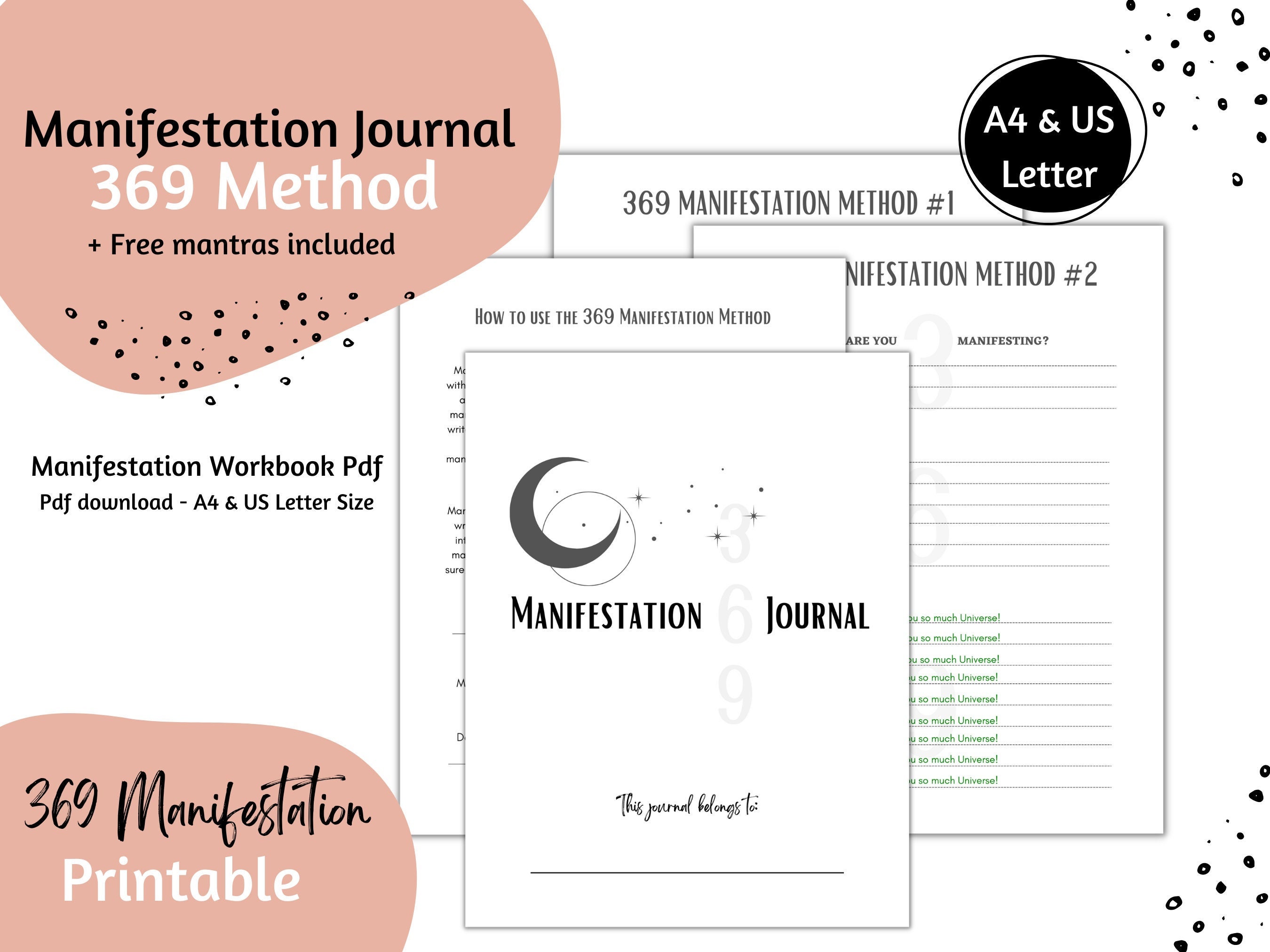 369 Manifestation Journal | 369 Manifestation Method | Law of ...