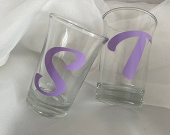 Letter shot glass