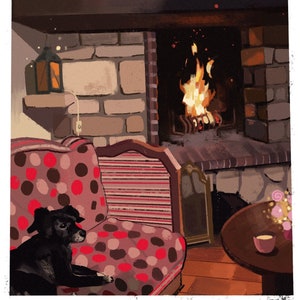 Imprimir Doggo Chimenea