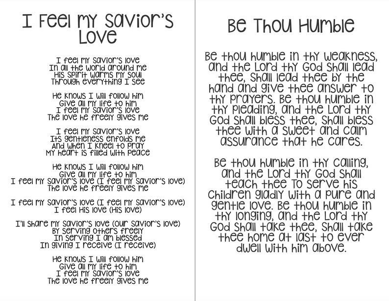 Girl's Camp Song Book-young Women's Latter Day - Etsy