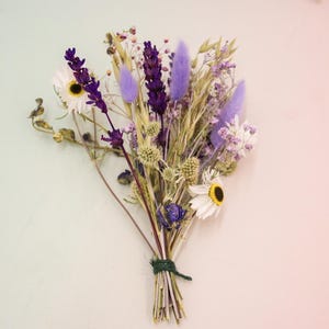 Rustic Dried Flower Bouquet: Handmade Wildflower Arrangement