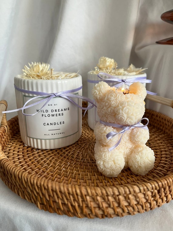 NEW SCENTS Teddy Bear Candle, Baby Bear Candles, Baby Shower Candle, Shower  Favor Candles, Soy Wax Scented, Candle for Baby Room 
