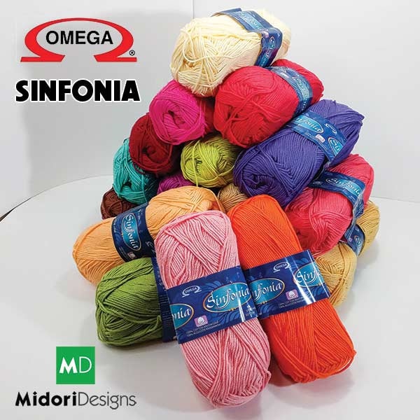 Sinfonia Cotton Yarn - 100 gms - by Omega - Elegant Fine 100