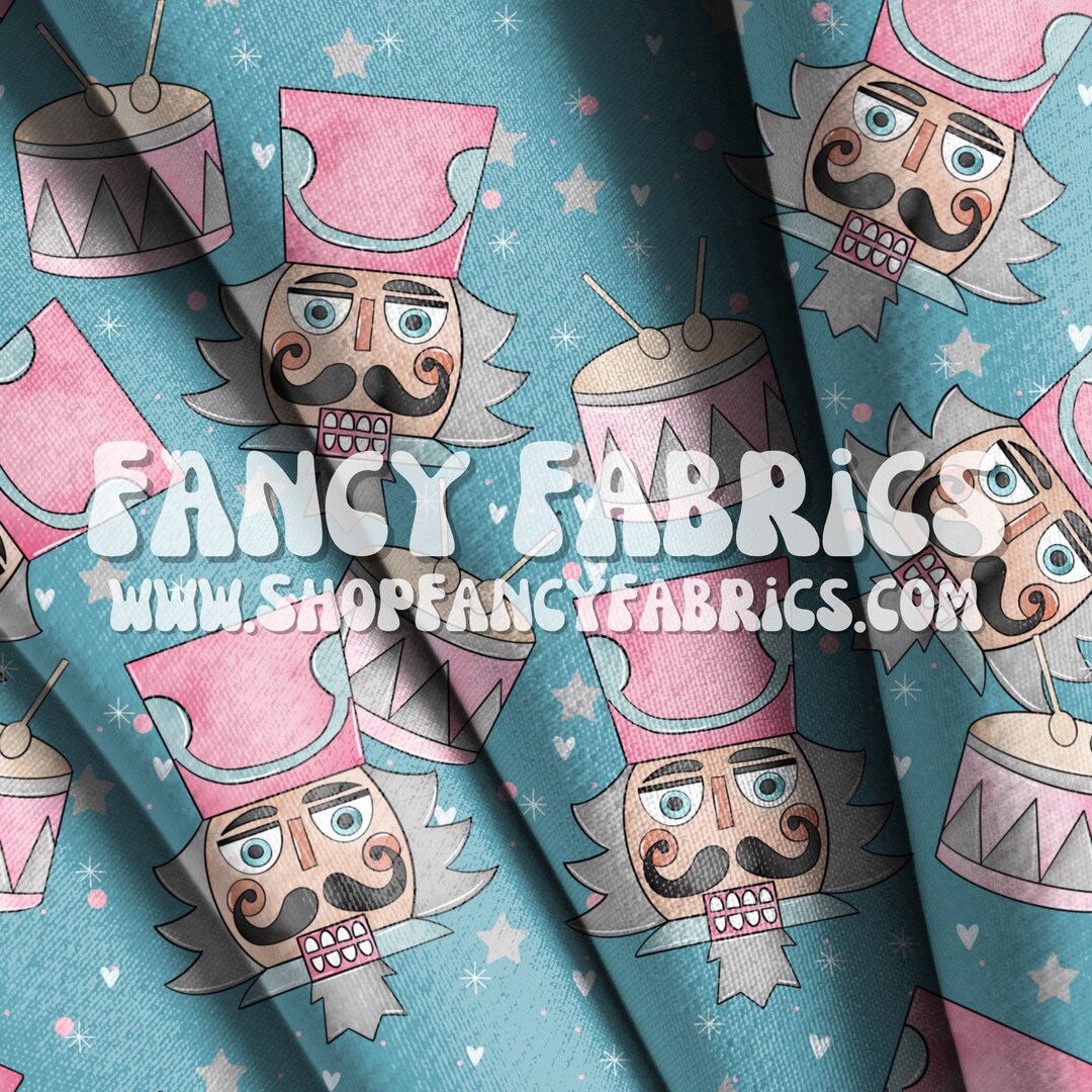 Nutcrackers blue Fabric by the Yard Bullet DBP Swim Etsy