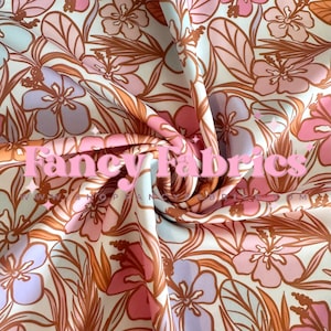 Hawaiian Honey | Swim Fabric | Ready To Ship | Fast Shipping | USA | DIY | Swimwear | Waterproof Bows