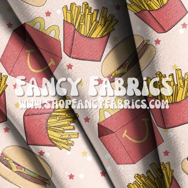 Happy Food | Fabric By The Yard | Bullet | Double Brushed Polyester | Swim | Holographic | Mesh | Velvet | TAT - 2-3 weeks