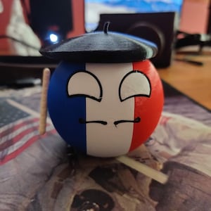 Countryballs 3D Printed Models/Desk Art (France)