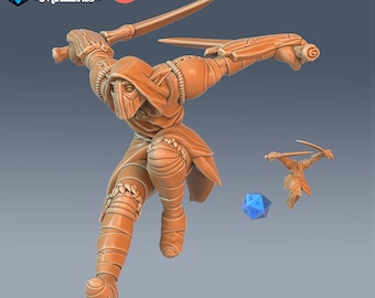 DND Miniature Elves Elf Collection Dungeons and Dragons Mini Resin 3d Printed Character Set of 4 Druid Paladin Ranger Rogue