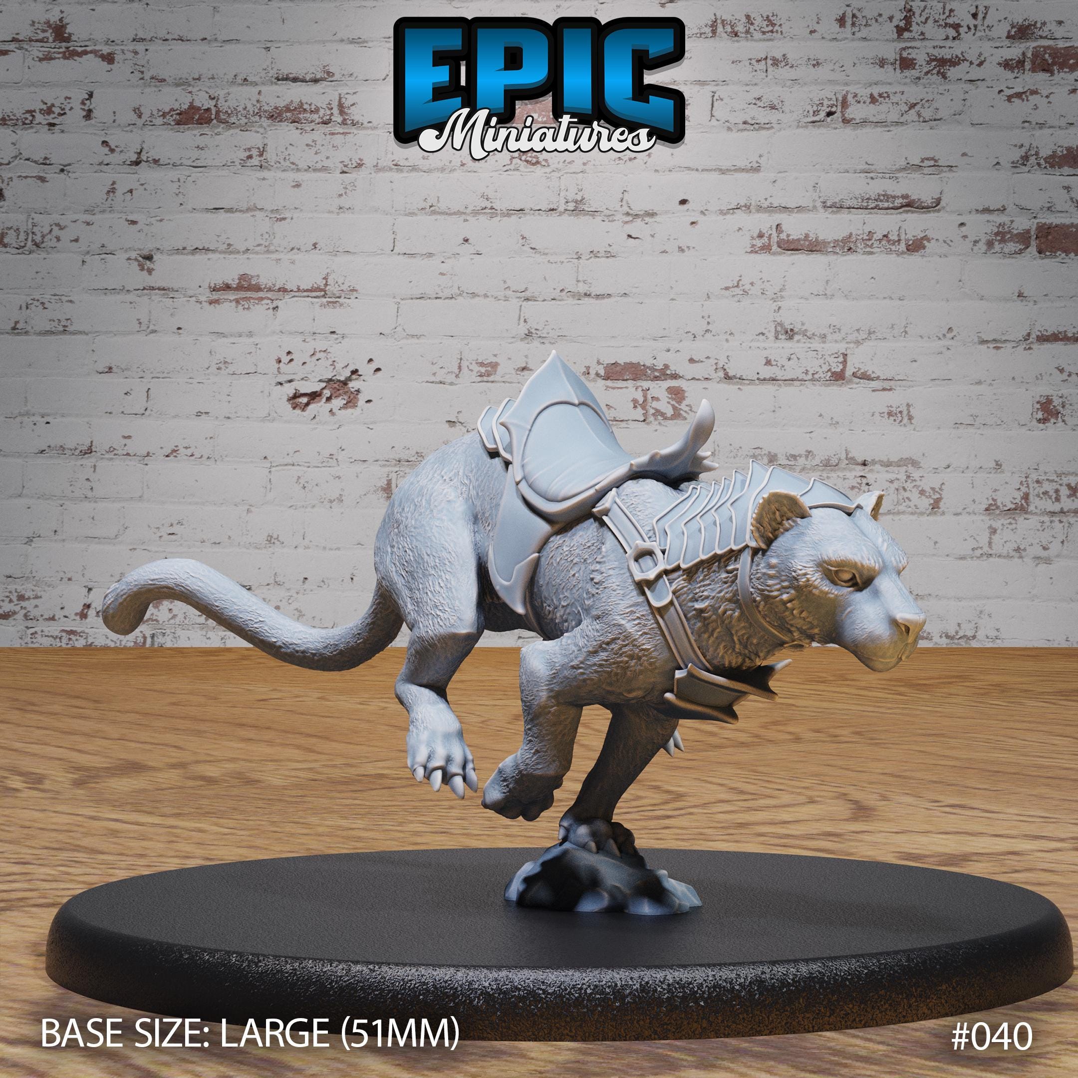 Elf Raptor Dark Elf Riders and Mounts Spider Panther Raptor Set of 5 DND ...