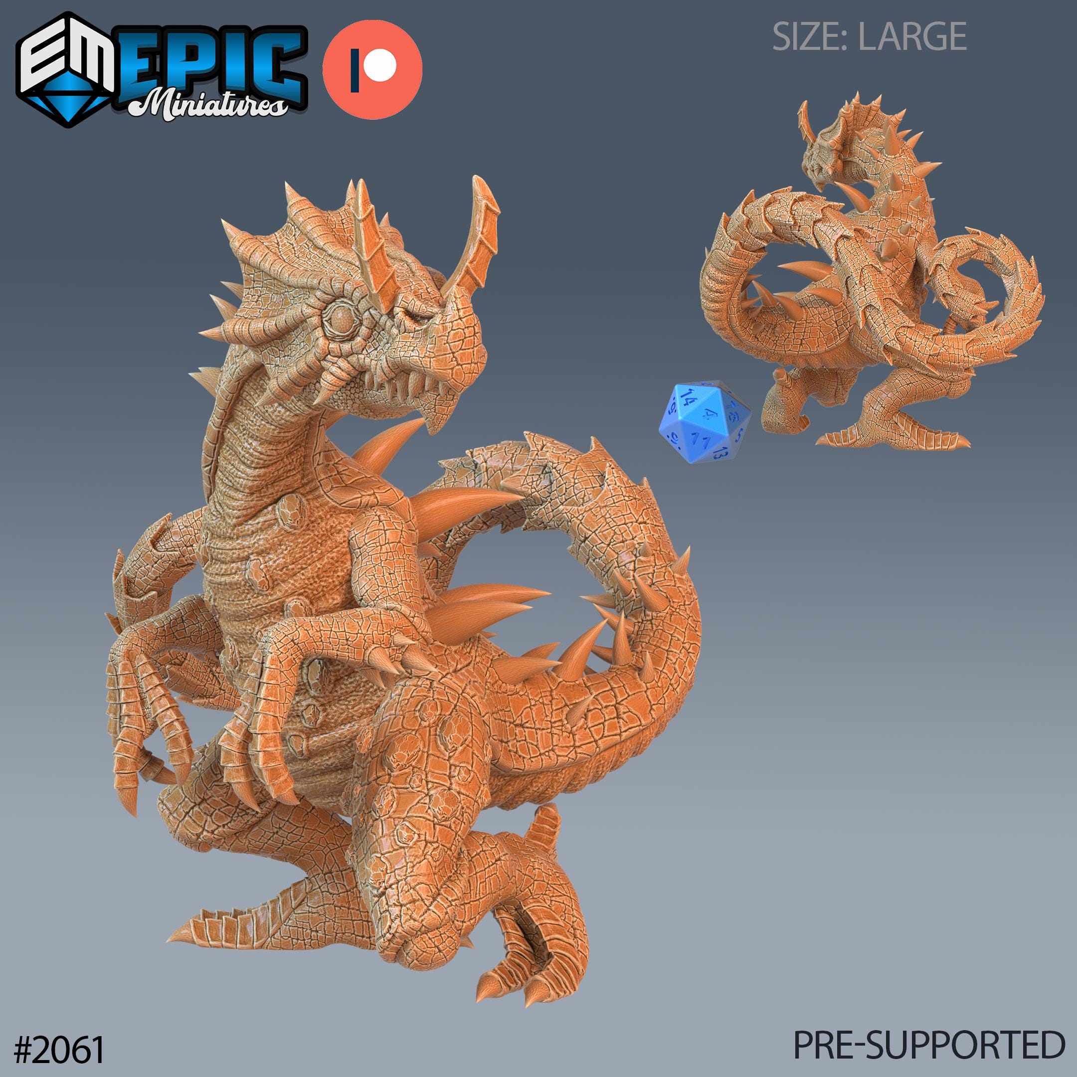 Chameleon Raptor Set of 3 DND Miniatures Cruel Marshes Collection ...