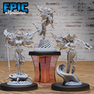 Wonder Pixie Set of 3 DND Miniatures Old Fables Collection Dungeons and Dragons Mini Resin 3d Printed Fairy