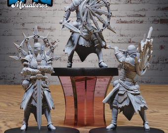 All-Seeing Knight Set of 3 DND Miniatures Void Incarnate Collection Dungeons and Dragons - Lovecraft Cthulhu Cosmic Horror