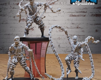 Chain Devil Set of 3 DND Miniatures Devil Empire Collection Dungeons and Dragons Mini
