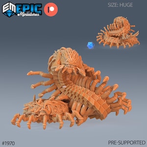 Giant Centipede DND Miniatures Infested Woodlands Collection Dungeons and Dragons Mini Resin 3d Printed
