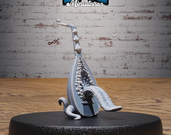 Mimic Set of 8 DND Miniatures Adventurers Guild Collection Dungeons and Dragons Resin 3d Printed Piano Lute Trumpet Bench Chair
