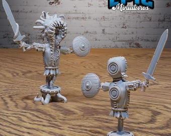 Mimic Practice Dummy Set of 2 DND Miniatures Wild Bandits Collection Dungeons and Dragons Resin 3d Printed