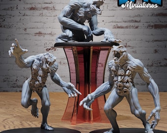 Spawn of Yig Set of 3 DND Miniatures Void Incarnate Collection Dungeons and Dragons - Lovecraft Cthulhu Cosmic Horror