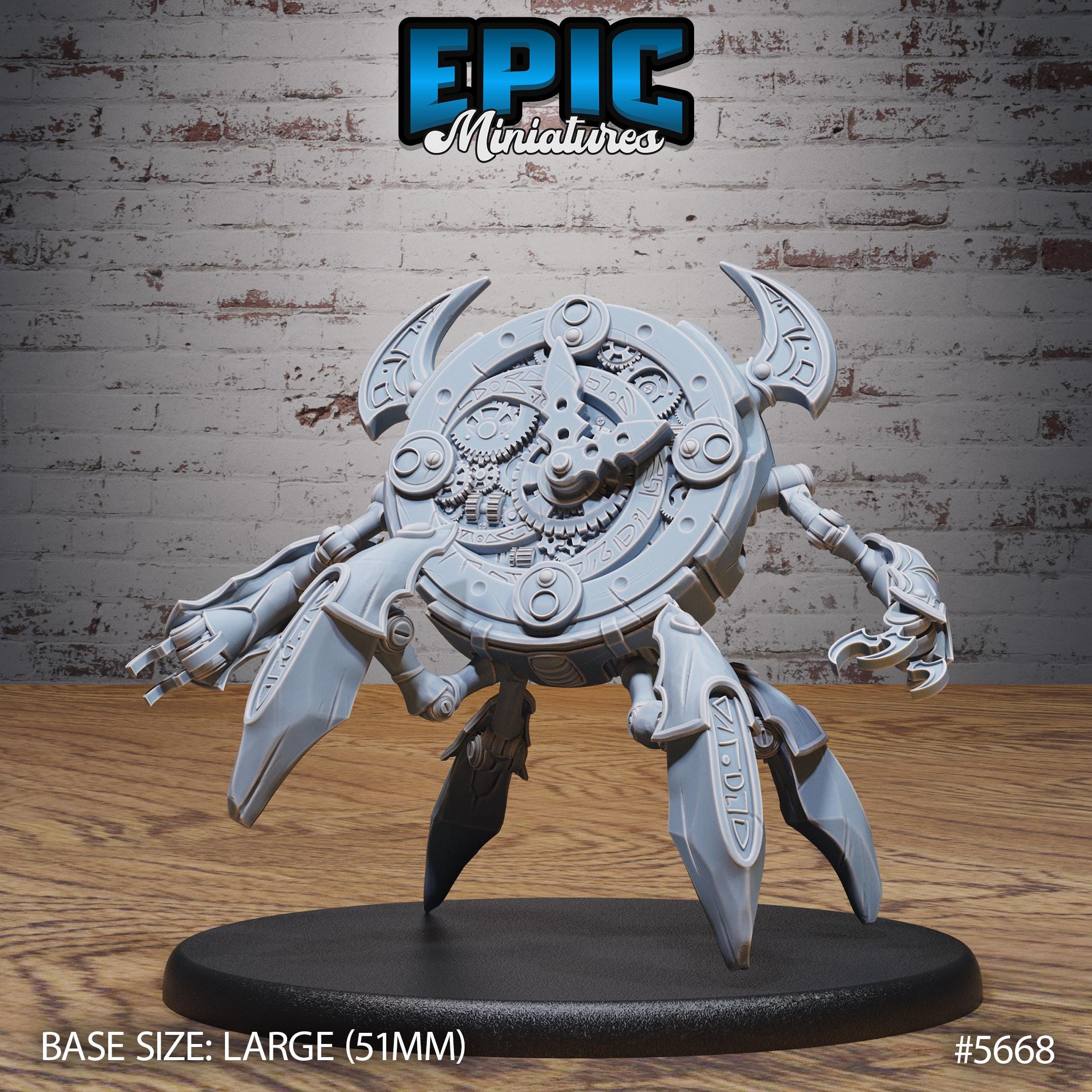 Clockwork Golem Set of 3 DND Miniatures Mechanus Clockwork Collection ...