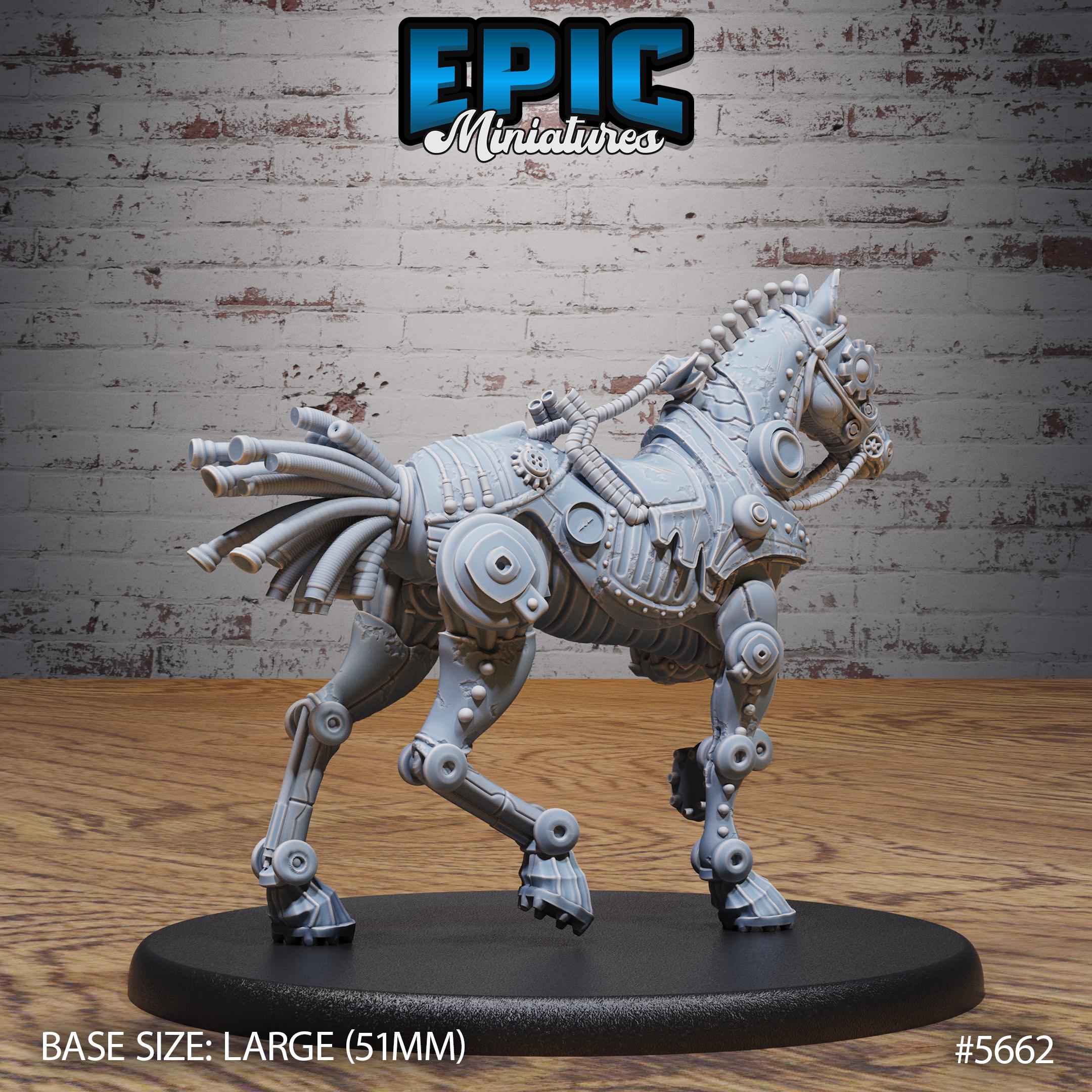 Horse Construct Set of 3 DND Miniatures Mechanus Clockwork Collection ...
