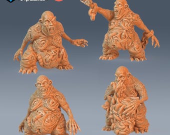Mane Demon Set of 4 DND Miniatures Deadly Sins Collection Dungeons and Dragons Mini Resin 3d Printed Devil Satan Hell