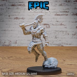 Orc Warrior DND Miniatures Savage Attack Collection Dungeons and Dragons Mini Resin 3d Printed 2
