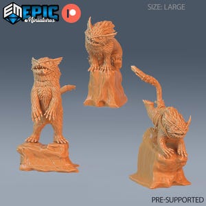 Owlcat Set of 3 DND Miniatures Infested Woodlands Collection Dungeons and Dragons Mini Resin 3d Printed Demon