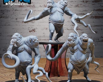 Echo of Demogorgon Set of 3 DND Miniatures Demons of Torment Collection Dungeons and Dragons Mini