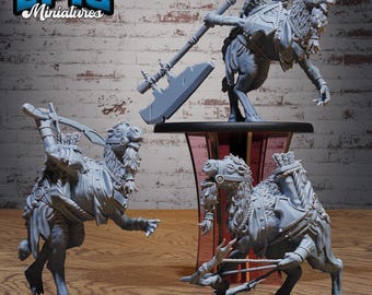 Camel Folk Warrior Set of 3 DND Miniatures Death Desert Collection Dungeons and Dragons Resin 3d Printed