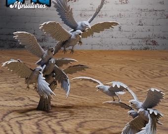 Raven Swarm Set of 2 DND Miniatures Native Magic Collection Dungeons and Dragons Mini