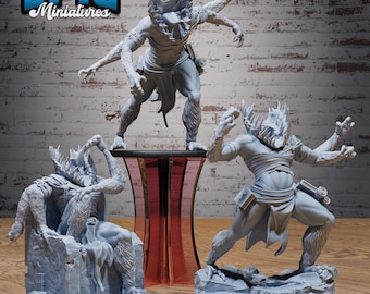 Gug Abomination Set of 3 DND Miniatures Void Incarnate Collection Dungeons and Dragons - Lovecraft Cthulhu Cosmic Horror Throne