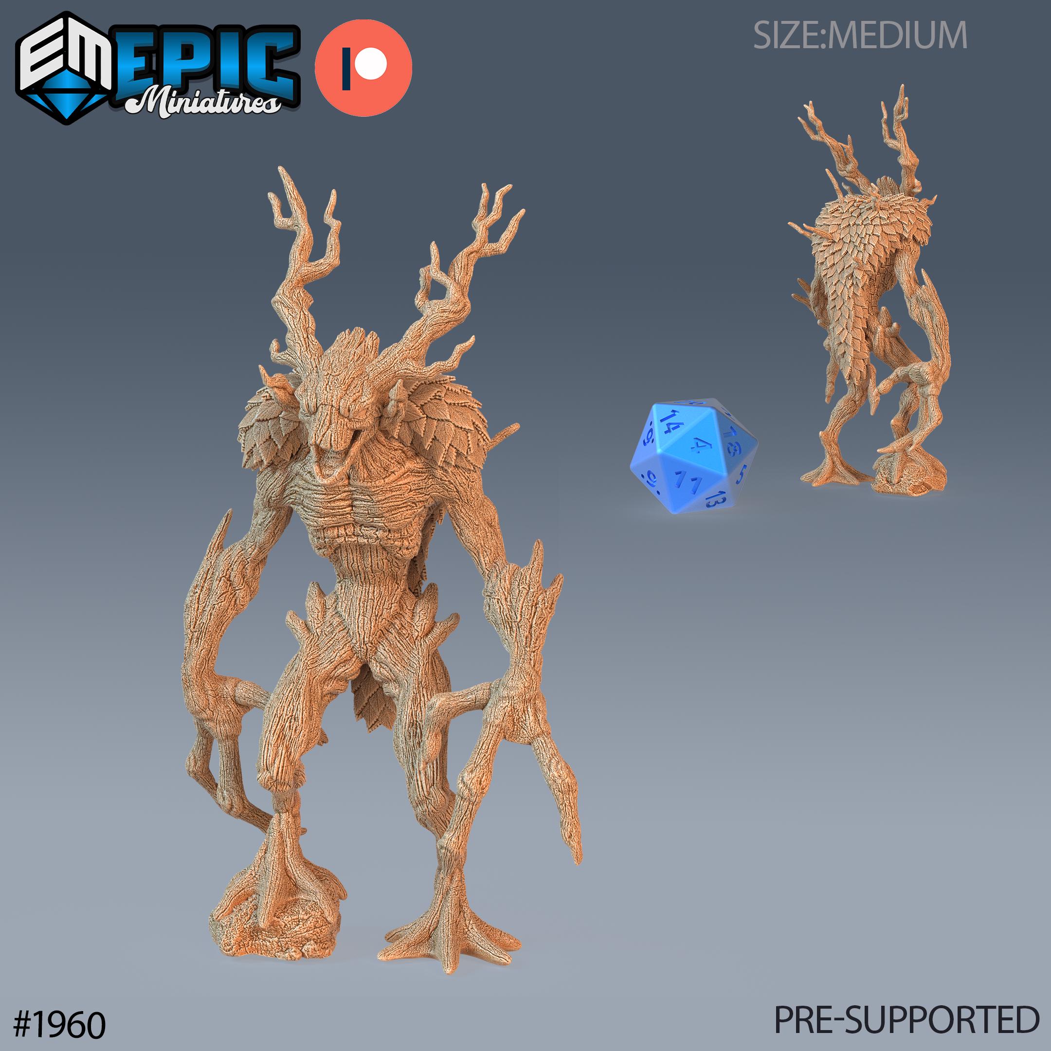 Twig Blight Treant Tree Set of 3 DND Miniatures Infested