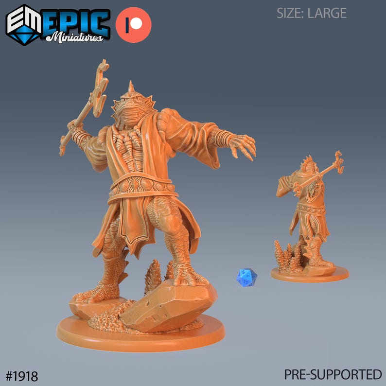 Marid Male Set of 3 DND Miniatures Treasure Hunt Collection Dungeons ...