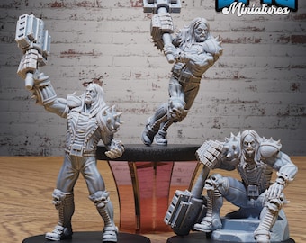 Heavy Metal Crusher Set of 3 DND Miniatures Void Incarnate Collection Dungeons and Dragons - Lovecraft Cthulhu Cosmic Horror