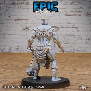 Orc Warrior DND Miniatures Savage Attack Collection Dungeons and Dragons Mini Resin 3d Printed image 3