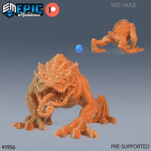 Wuhnan Toad DND Miniatures Infested Woodlands Collection Dungeons and Dragons Mini Resin 3d Printed