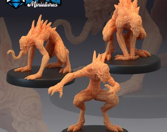 Nothic Set of 3 DND Miniatures Twin Mountains Collection Dungeons and Dragons