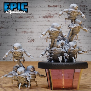 Automaton Swarm Set of 3 DND Miniatures Steam Society Collection Dungeons and Dragons Mini Resin 3d Printed Steampunk Steam Punk