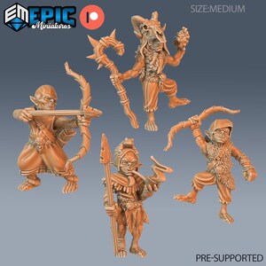 Goblin Set of 8 DND Miniatures Monster Rampage Collection Dungeons and Dragons Mini Resin 3d Printed