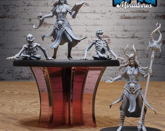 Hel Avatar Set of 2 DND Miniatures Norse Barbarians Collection Dungeons and Dragons - Viking