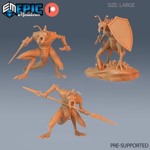 Ice Devil Set of 3 DND Miniatures Deadly Sins Collection Dungeons and Dragons Mini Resin 3d Printed Satan Devil