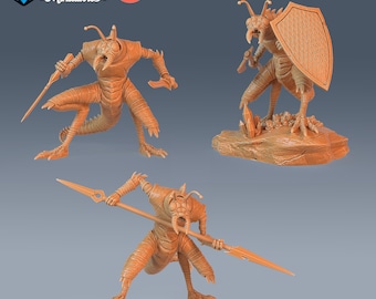 Ice Devil Set of 3 DND Miniatures Deadly Sins Collection Dungeons and Dragons Mini Resin 3d Printed Satan Devil