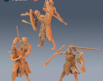 Siamese Zombie Set of 3 DND Miniatures Tombs of Demise Collection Dungeons and Dragons Mini