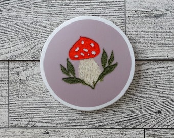 Red Mushroom Sticker | Cottage Core | Fungi