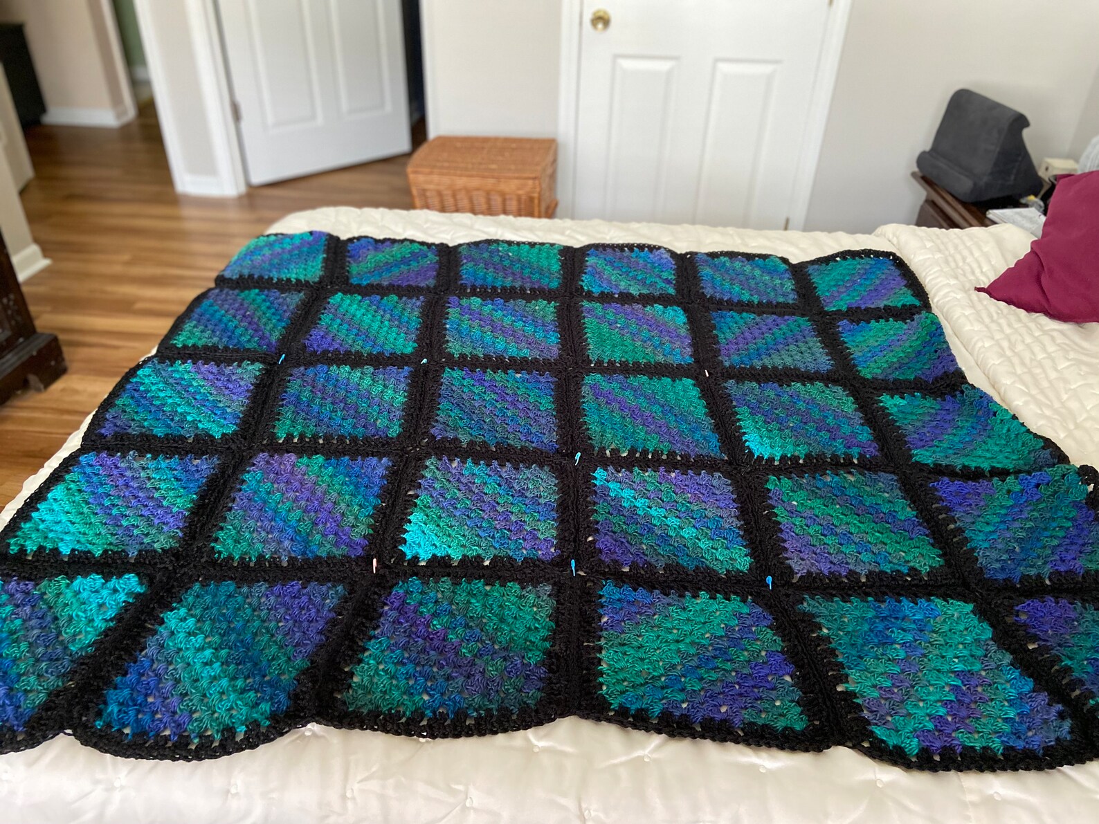 Corner to Corner Granny Square Etsy