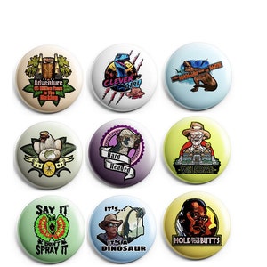 Dinos 1&quot; Buttons OR Magnets