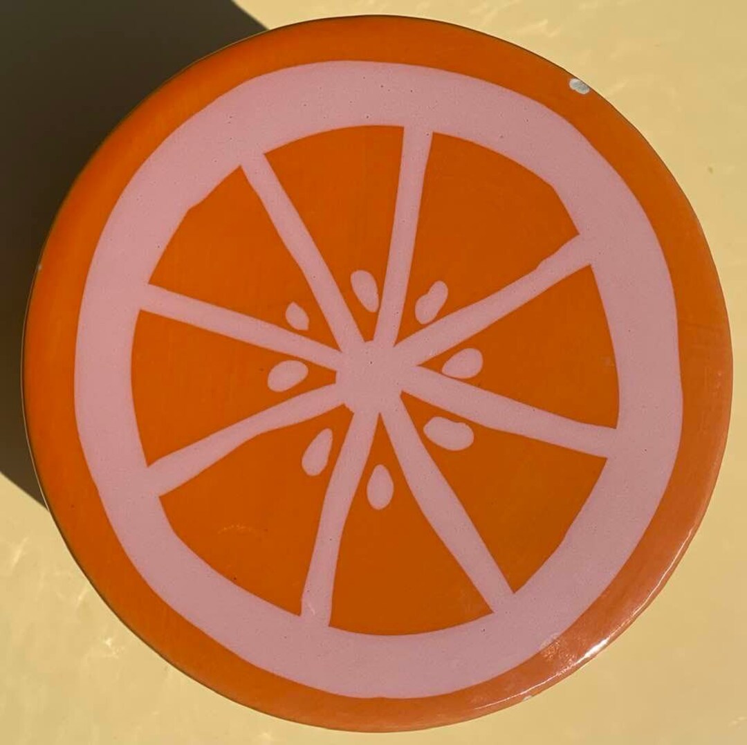 Orange Fruit Shaped Storage Container Etsy