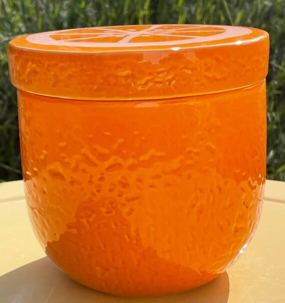 Orange Fruit Shaped Storage Container Etsy