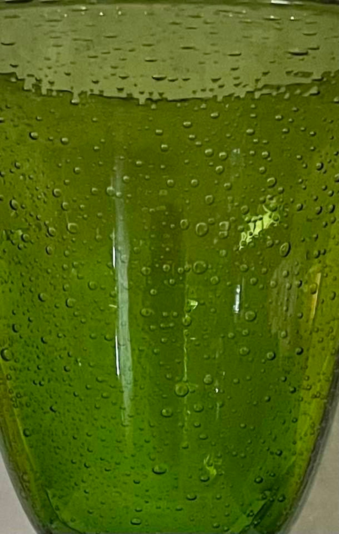 Set of Two ARTLAND Green Bubble Wine / Water Goblets Glasses. Etsy