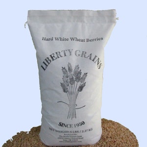 Hard White Wheat Berries, family farmed, many sizes